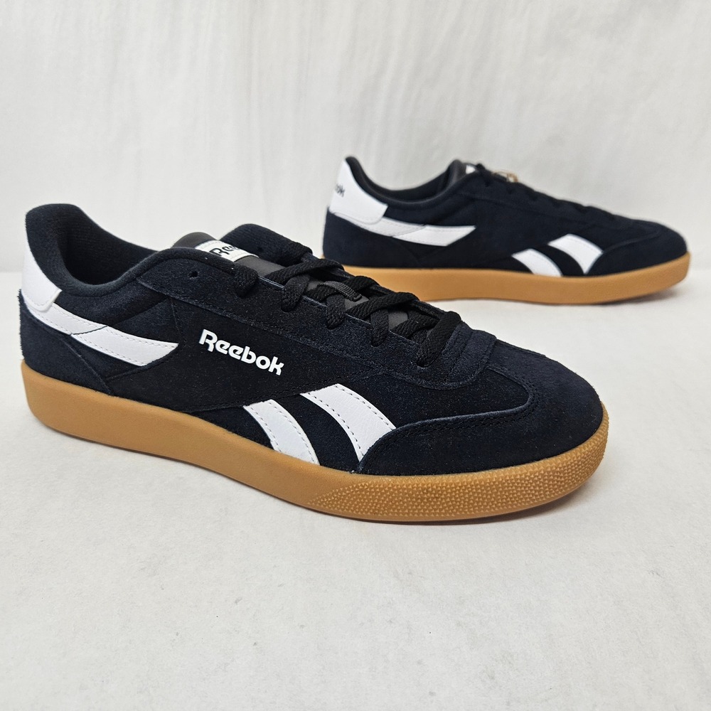 Reebok Smash Edge Sneakers Suede 100208243 Black White Gum Mens Size 10